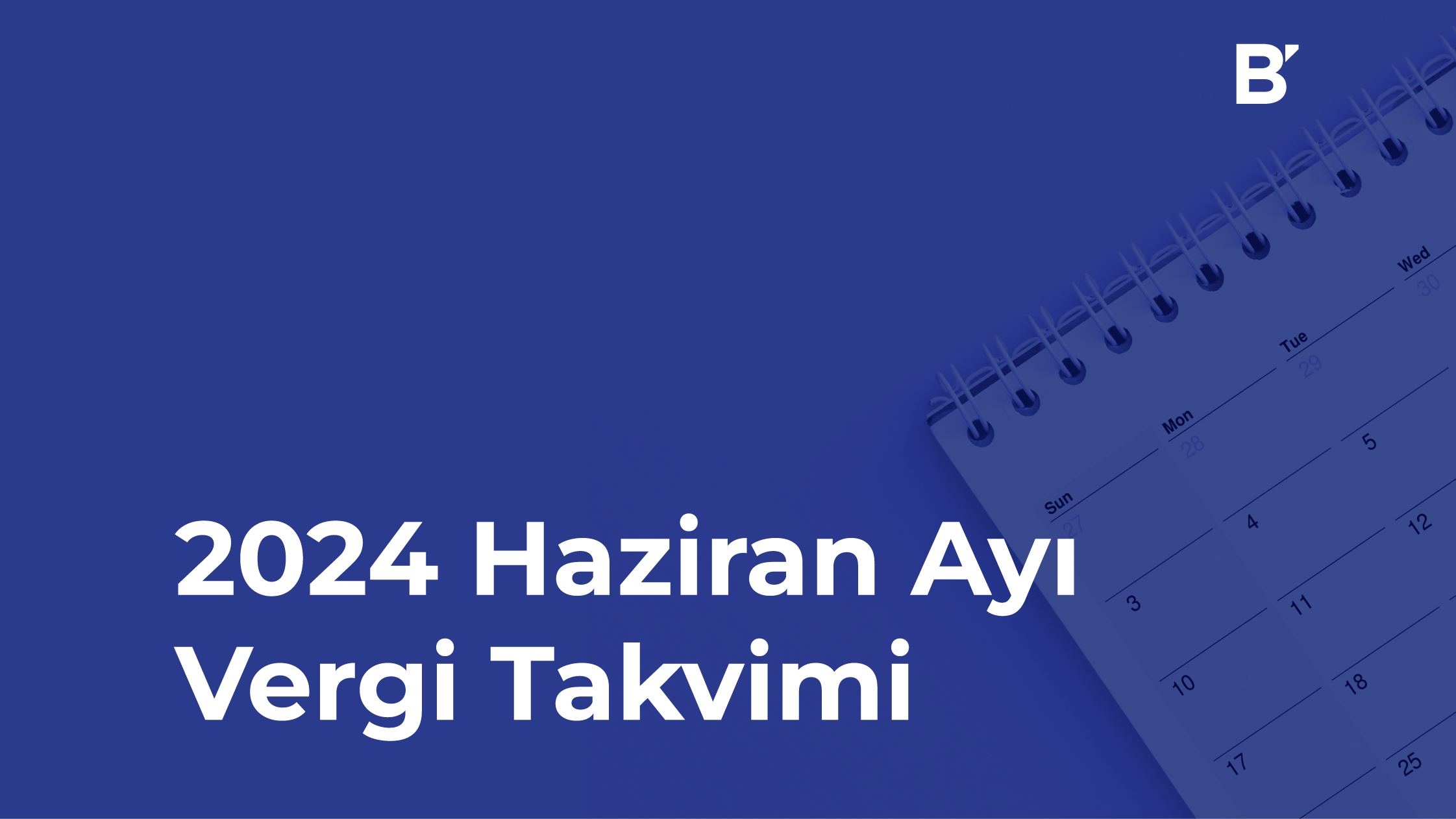 Haziran Vergi Takvimi kapak